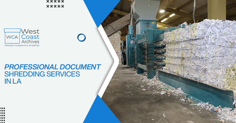professional document shredding services in LA